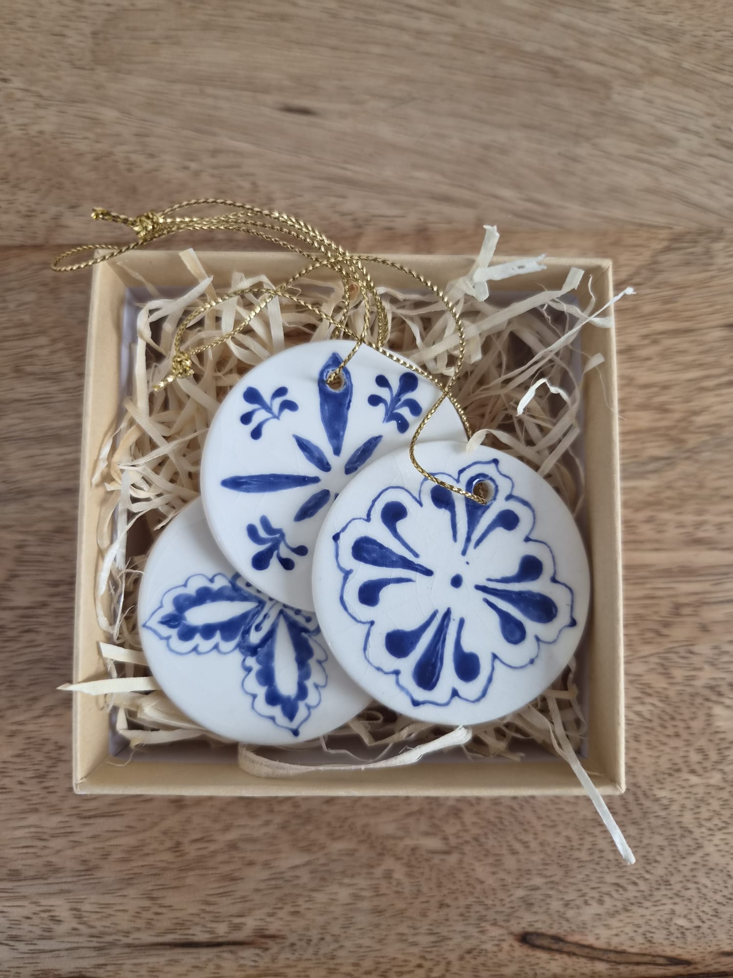 Handmade ceramic Christmas decoration